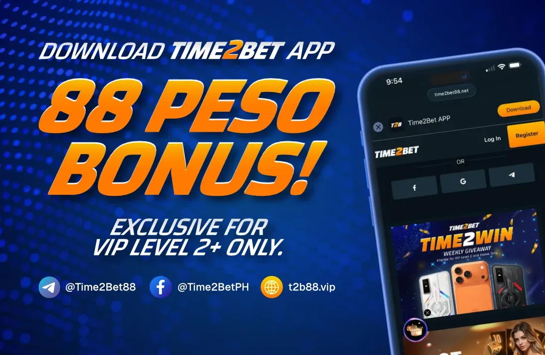 Time2Bet App Download Php88 Bonus!